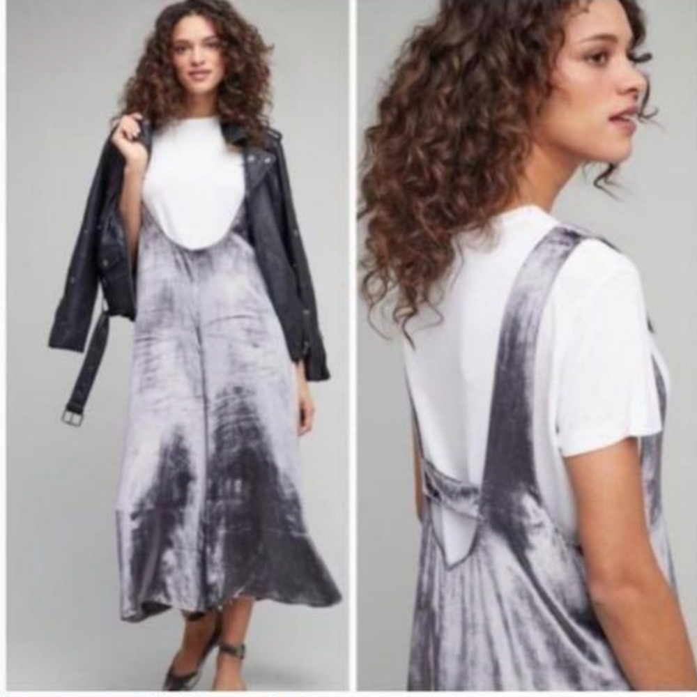 Anthropologie Maeve Velvet Jumpsuit